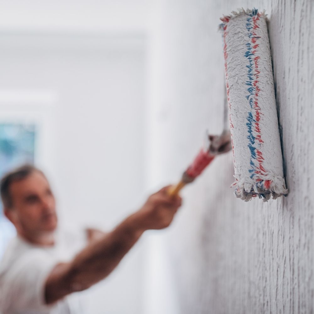 Home painting and waterproofing on exterior walls